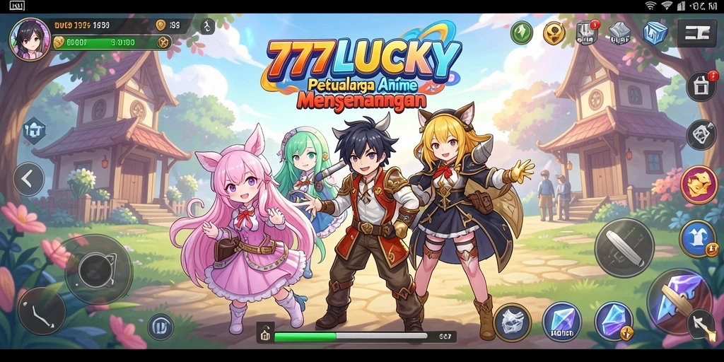 Tampilan gameplay yang seru dan karakter Anime yang memikat.