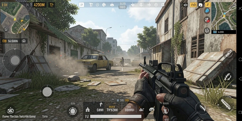 Tampilan gameplay A200M yang mendebarkan dan penuh aksi.