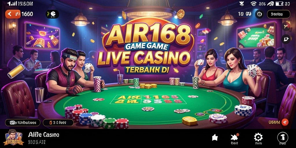 Tampilan gameplay AIR168 yang menarik dan interaktif di Live Casino.