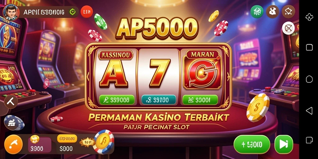 Tampilan screenshot API5000 yang menunjukkan gameplay slot yang menarik.