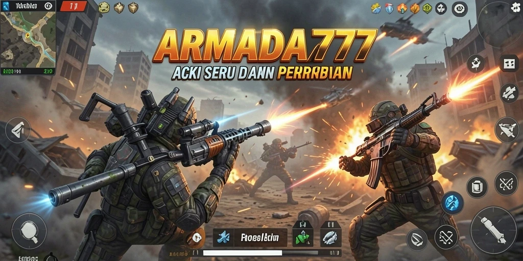 Tampilan aksi seru dalam pertempuran di ARMADA777.