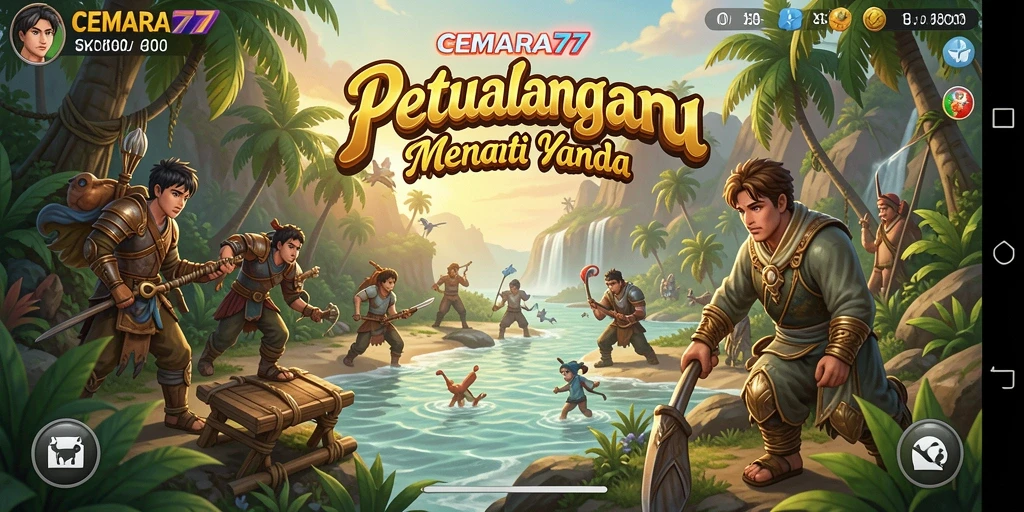 Tangkapan layar gameplay seru dalam petualangan CEMARA77.