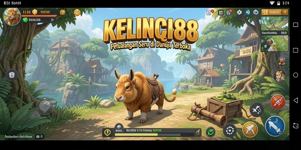 Tangkapan layar menampilkan petualangan di dunia terbuka KELINCI88.