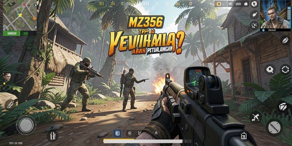 Tampilan utama gameplay MZ356 yang intens dan mendebarkan.