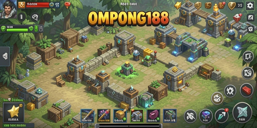 Tangkapan layar OMPONG188 menunjukkan pertarungan menegangkan dalam Tower Defense.