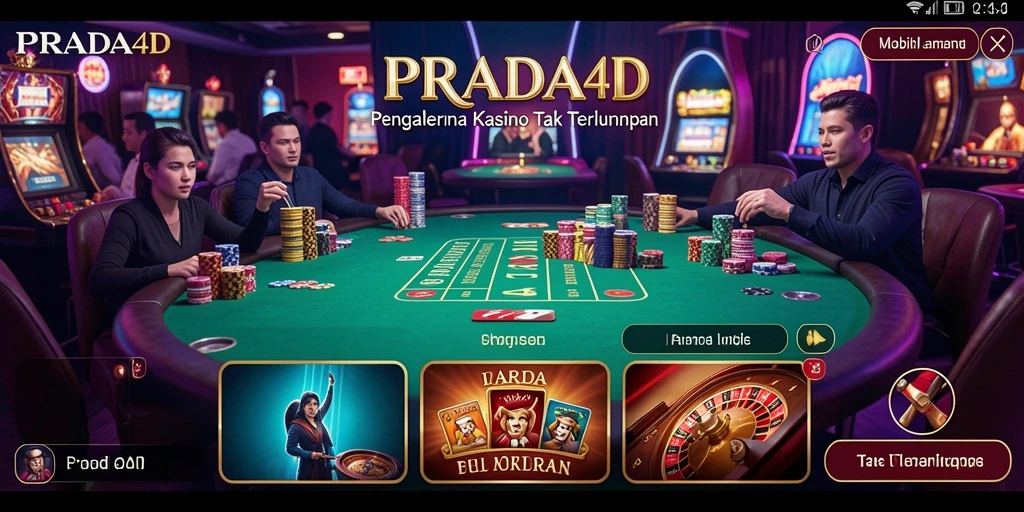 Tampilan menarik dari gameplay kasino PRADA4D yang mengasyikkan.