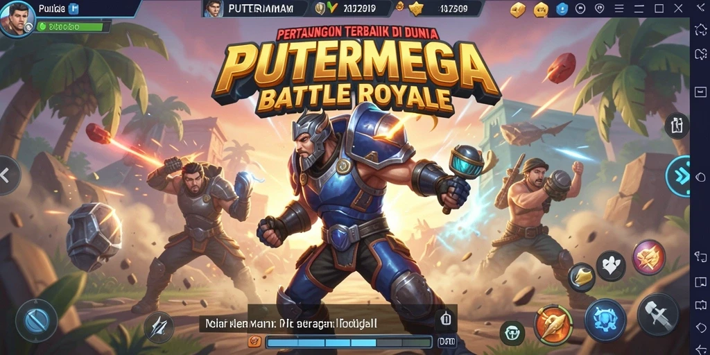 Gameplay menegangkan di world of PUTERMEGA, penuh aksi Battle Royale.