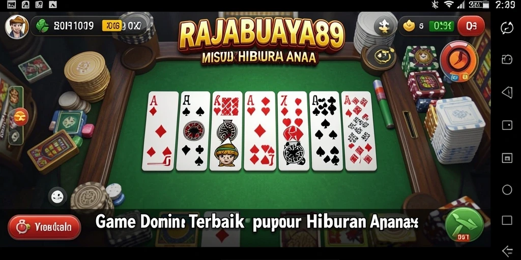 Screenshot RAJABUAYA89 menampilkan gameplay seru dalam permainan Domino.