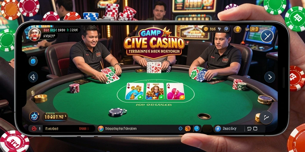 Tangkapan layar gameplay Live Casino RP62RP yang mendebarkan.