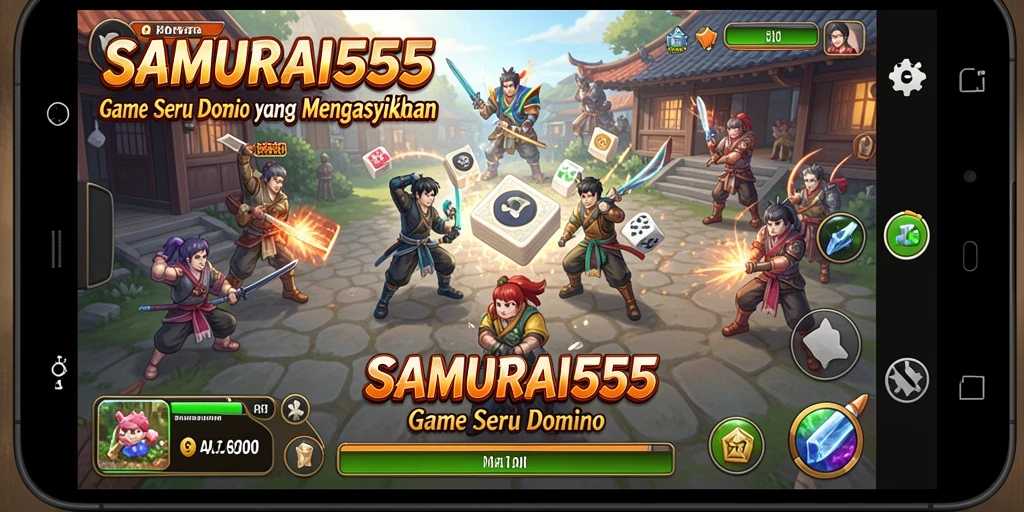 Tampilan gameplay domino yang seru di SAMURAI555.