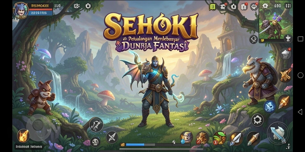 Gameplay utama SEHOKI menampilkan aksi petualangan yang mendebarkan.