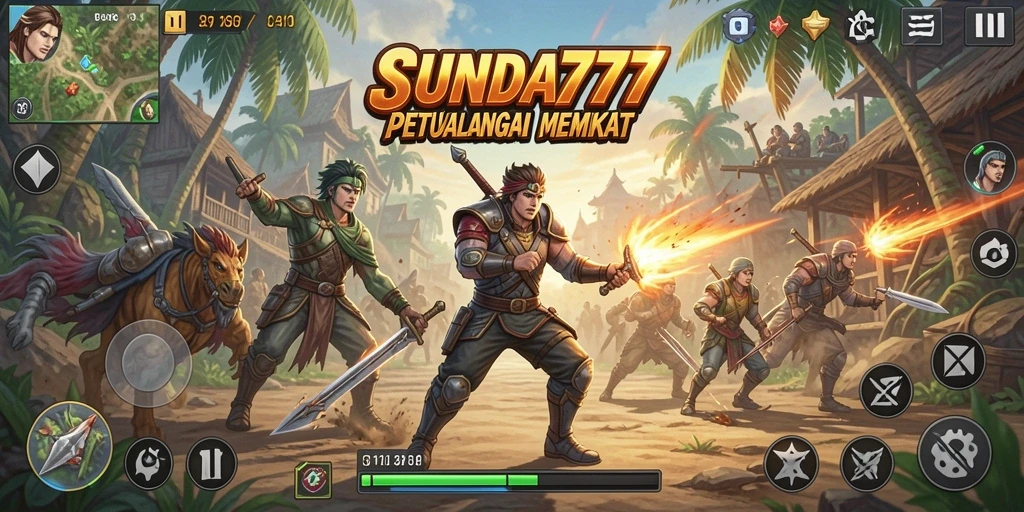 Tampilan gameplay SUNDA777 yang penuh aksi dan petualangan.