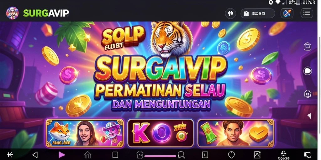 Tampilan gameplay SURGAVIP yang menarik dan interaktif.