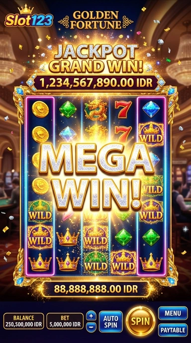 Tampilan utama aplikasi slot123 yang menarik dan user-friendly.